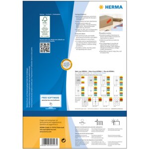 Herma SPECIAL Étiquettes de couleur A4, 105 x 42,3...