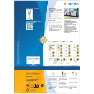 Herma SPECIAL Étiquettes de couleur A4, 105 x 42,3...