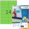 Herma SPECIAL Étiquettes de couleur A4, 105 x 42,3 mm, vertes, adhésives permanentes