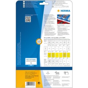 Herma SPECIAL Étiquettes en plastique résistantes aux intempéries A4, 66 x 33,8 mm, blanches, extrêmement adhésives