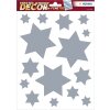Herma DECOR Tableau de fenêtre étoiles argent