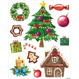 Herma DECOR Tableau de fenêtre Noël