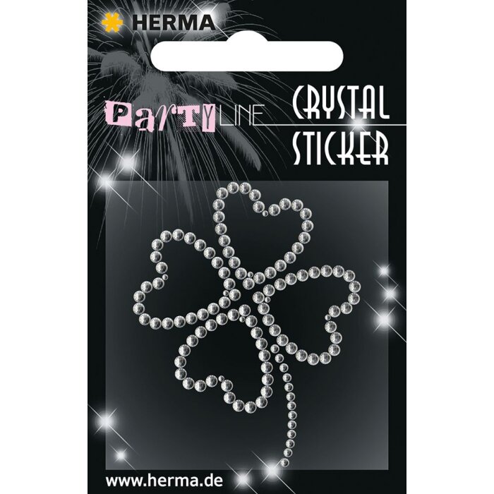 Herma FASHIONLine Crystal Sticker Trèfle à quatre feuilles