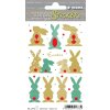 Herma MAGIC Sticker Happy Easter Lapin dor, film micacé