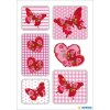 Herma MAGIC autocollant cœur de rose, soie
