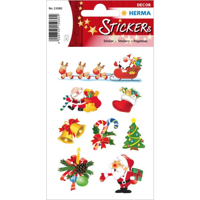 Herma DECOR Autocollants Noël Père Noël