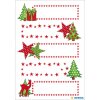 Herma DECOR Autocollants cadeaux étoiles + sapin, mica