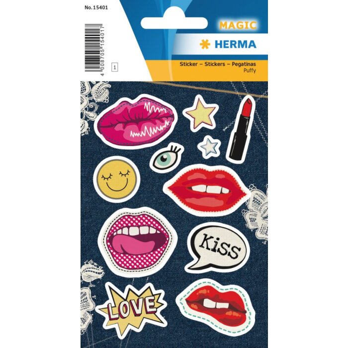 Herma MAGIC Sticker Lip Patches, Puffy