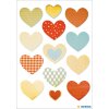 Herma MAGIC autocollants Golden Heart, gaufrage or