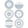 Herma HOME Autocollant cadeau HOME Friends, gaufrage argenté