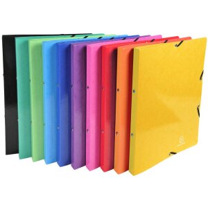 Classeur à anneaux avec élastique dos 20mm, 32x25cm pour DIN A4 - Iderama