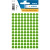 Étiquettes multi-usages vertes Ø 8 mm rond papier mat 540 pcs.