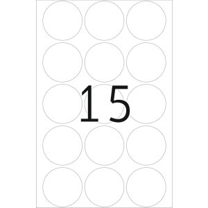 Étiquettes de fermeture transparentes Ø 32 mm rondes extrêmement adhésives film mat 240 pcs.