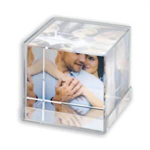 Cube photo en verre Fargo 3 photos 5,9x5,9 cm