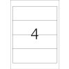 Étiquettes classeur A4 blanches 192x61 mm papier mat opaque 400 pcs.