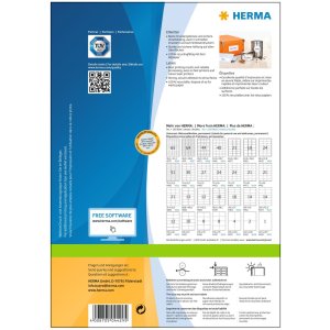 Étiquettes Premium A4, blanches 70x35 mm papier mat 2400 pcs.