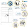 Étiquettes Premium A4, blanches 70x35 mm papier mat 2400 pcs.