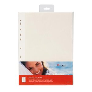 Feuilles à insérer - carton photo avec pergamine blanc