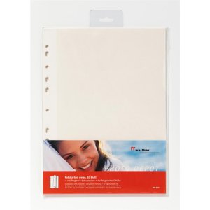 Feuilles à insérer - carton photo avec pergamine blanc