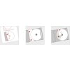 Étiquettes de CD A4 blanches Ø 116 mm papier mat opaque 200 pièces