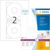 Étiquettes de CD A4 blanches Ø 116 mm papier mat opaque 200 pièces