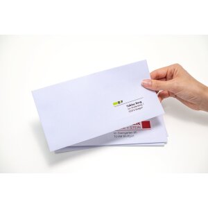 Étiquettes dadresse Premium A4, blanches 88,9x33,8 mm papier mat 1600 pcs.