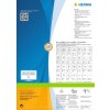 Étiquettes Premium A4, blanches 64,6x33,8 mm papier mat 4800 pcs.