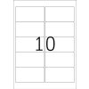 Étiquettes dadresse Premium A4, blanches 96x50,8 mm papier mat 1000 pcs.