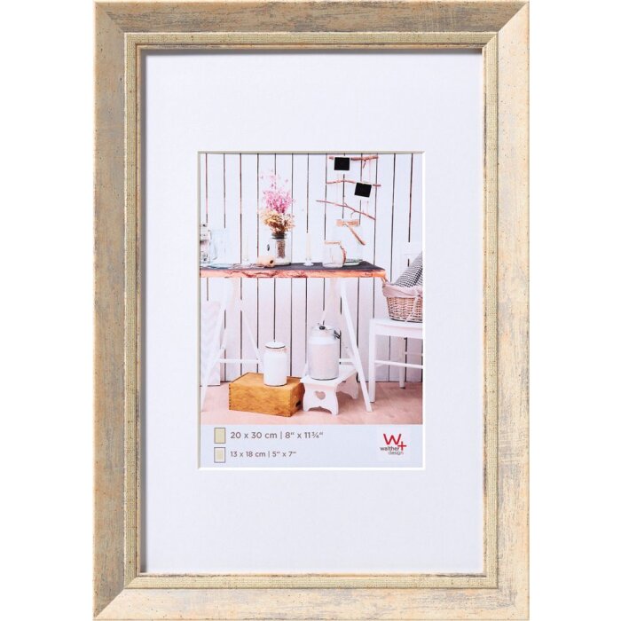 Walther Chalet cadre photo nature 40x60 cm avec passe-partout 30x45 cm
