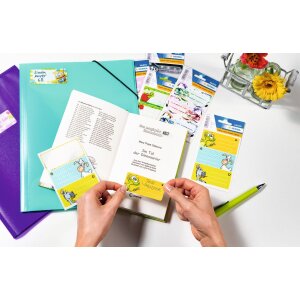 Étiquettes décole HERMA École Visages de fleurs