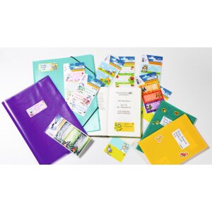 Étiquettes décole HERMA École Visages de fleurs