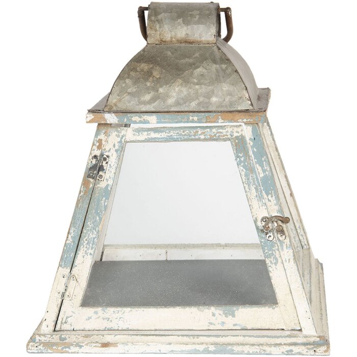 Lanterne 6Y2954 Distressed blanc 33x33x37 cm