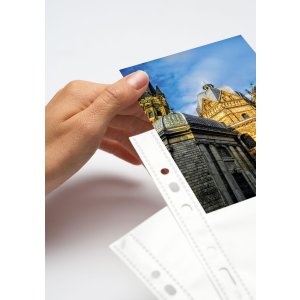 Pochettes transparentes pour photos 100 x 150 mm de haut, blanches 250 pochettes