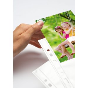 Pochettes transparentes pour photos 100 x 150 mm de haut, blanches 250 pochettes