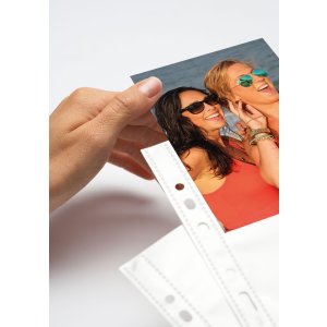 Pochettes transparentes pour photos 100 x 150 mm de haut, blanches 250 pochettes