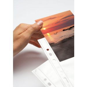 Pochettes transparentes pour photos 100 x 150 mm de haut, blanches 250 pochettes
