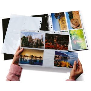 Pochettes transparentes pour photos 100 x 150 mm de haut, blanches 250 pochettes