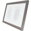 S021D7 Cadre de galerie en aluminium de couleur grise pour 2 photos 13x18 cm