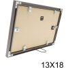 S021D7 Cadre de galerie en aluminium de couleur grise pour 2 photos 13x18 cm