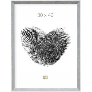 S46CH7 Cadre photo gris-bleu avec bord blanc 10x15 cm