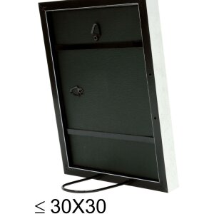 S46DF1 Cadre photo en blanc avec bord argenté 10x15 cm
