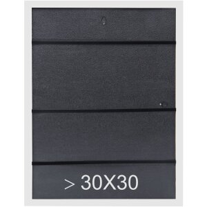 S46DF1 Cadre photo en blanc avec bord argenté 10x15 cm