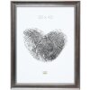 S46ED1 Cadre en bois couleur argent 30x45 cm