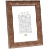 S46HF3 Cadre en bois marron avec surface ondulée 30x45 cm