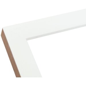 S46JH1 Cadre en bois blanc avec bordure couleur bois 15x20 cm