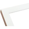 S46JH1 Cadre en bois blanc avec bordure couleur bois 15x20 cm