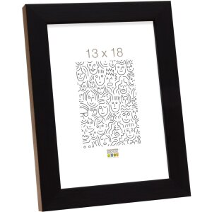 Deknudt S46JH2 cadre en bois noir avec bordure couleur...