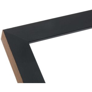 Deknudt S46JH2 cadre en bois noir avec bordure couleur bois 15x20 cm