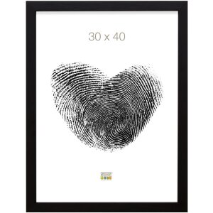 Deknudt S46JH2 cadre en bois noir avec bordure couleur bois 15x20 cm