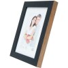 Deknudt S46JH2 cadre en bois noir avec bordure couleur bois 15x20 cm